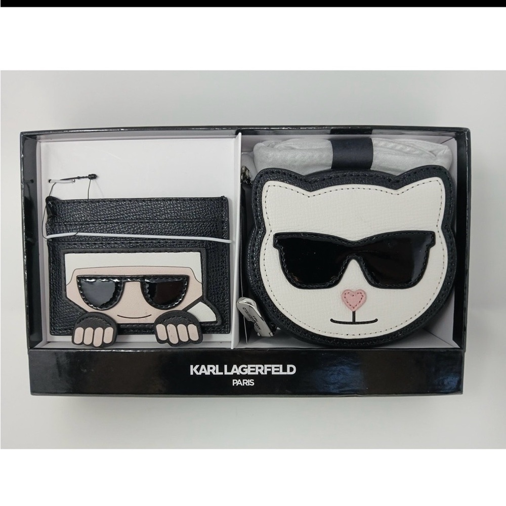 Karl Lagerfeld cross body bag and card holder
